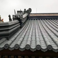 拓建藝工匠仿古建筑 寺廟建筑氟碳噴涂鋁鎂錳材質金屬瓦